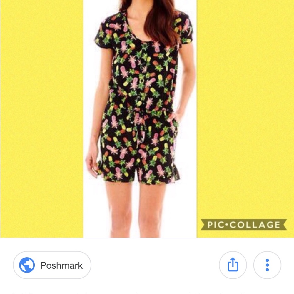 L’amour nanette lepore pineapple romper
